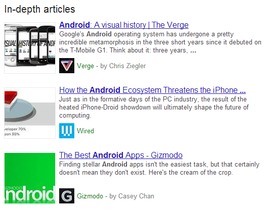 Google search for