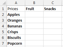 Data Sheet - Summary Prices