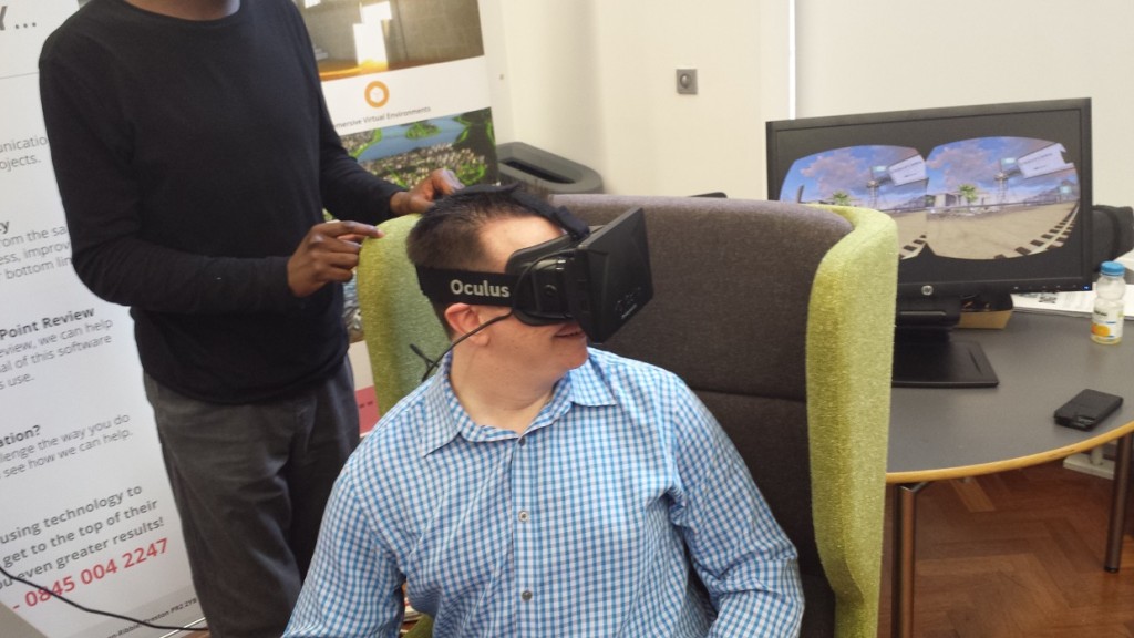 Trying out the Oculus Rift