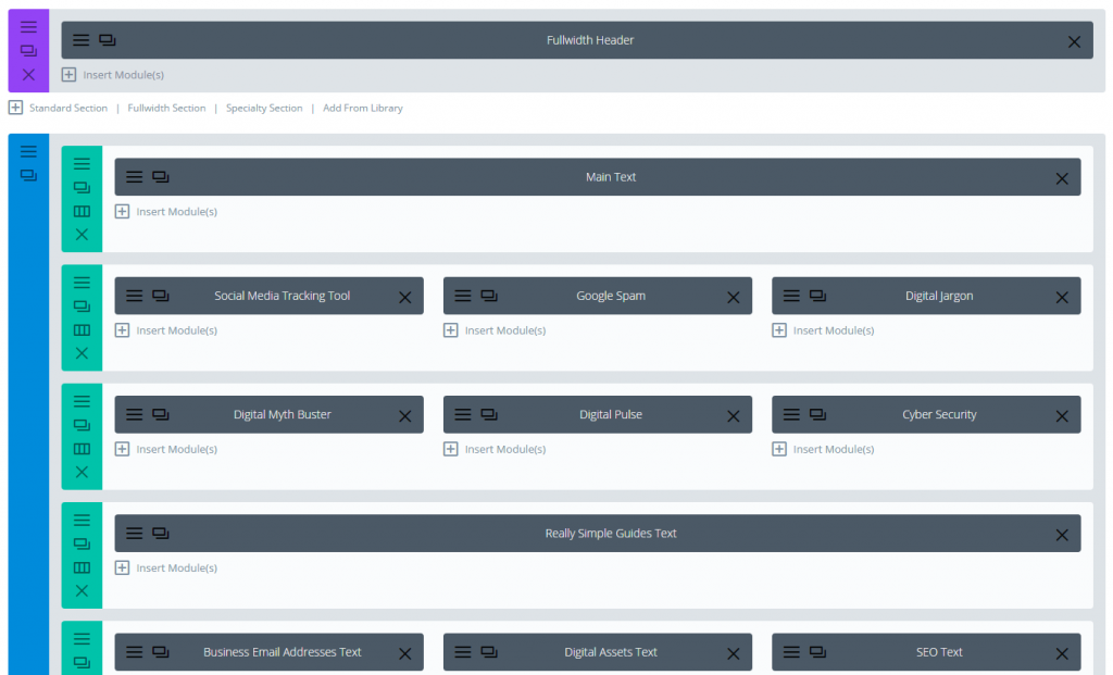 Divi Responsive Grid System