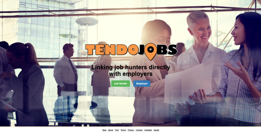 Tendo Jobs Homepage