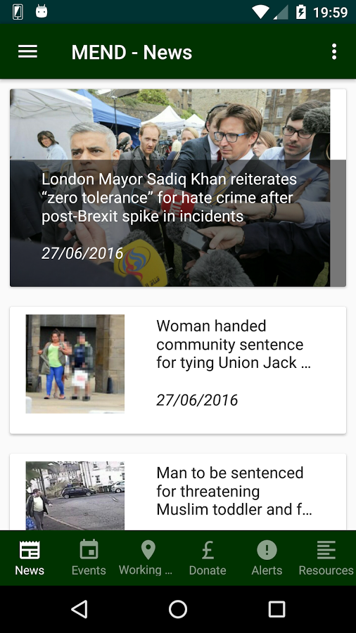 News Screen