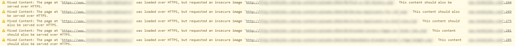 Mixed Content Warnings in Google Chrome Developer Console